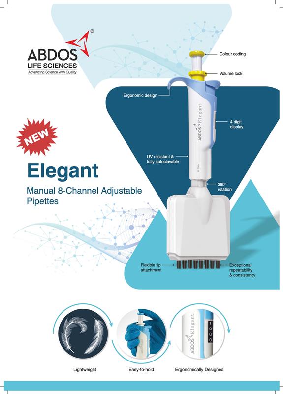 Abdos Lifesciences Launches the Elegant Multichannel Pipette